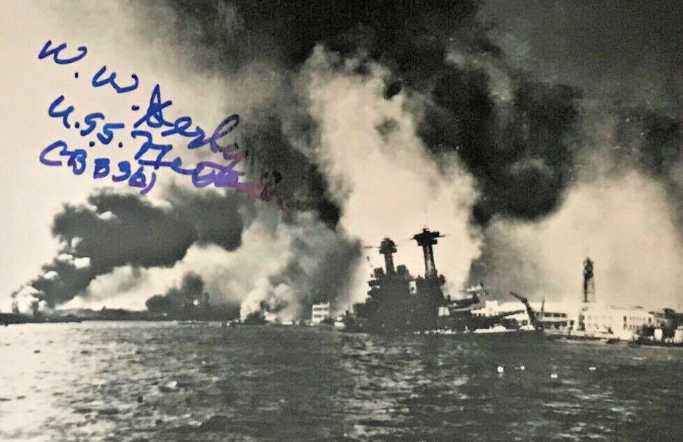 Supply Officer Woodrow Wilson Derby Signed 4x6 Inch Photo Poster painting Pearl Harbor Survivor