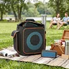 Speaker Bag for JBL Partybox Encore2 Essential Detachable Adjustable Strap Portable Travel Rugged Speaker Cover for Microphones Charger Cable and Accessories