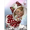 Diamond Painting -DIY Round Drill Cartoon Girl