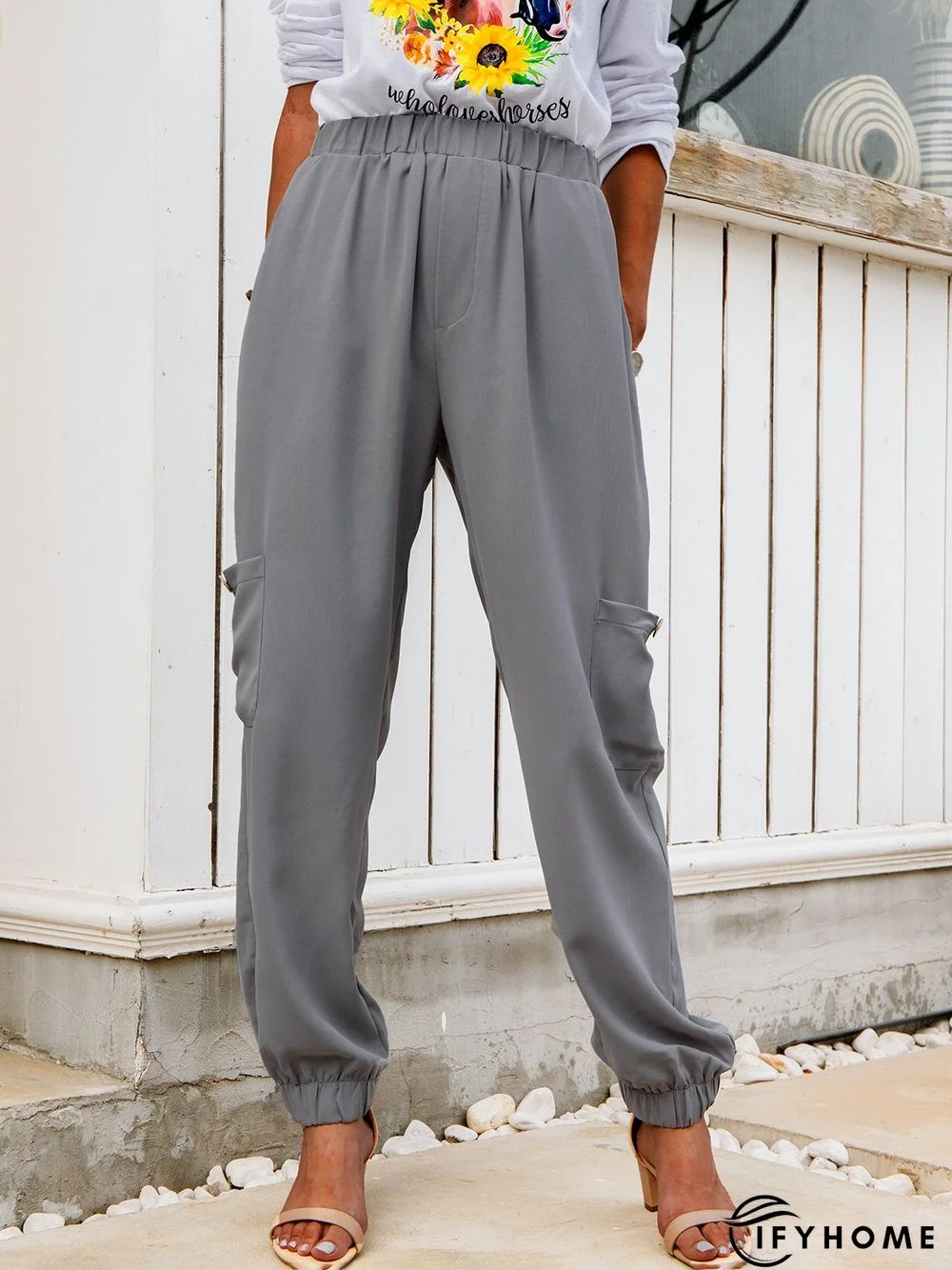 Casual Solid Pants | IFYHOME