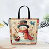 【Limited Stock Sale】Christmas Snowman And Bird-11CT DIY Stamped Cross Stitch Shopping Bag 40*40cm tapestrymarket