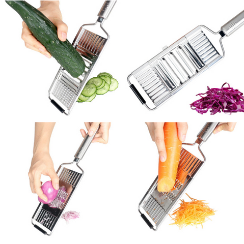 Kitchen slicer to cut vegetables and fruits stainless steel blades multifunction cutter