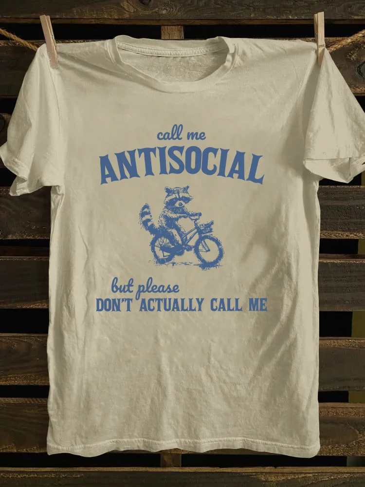 Call Me Antisocial T-shirt