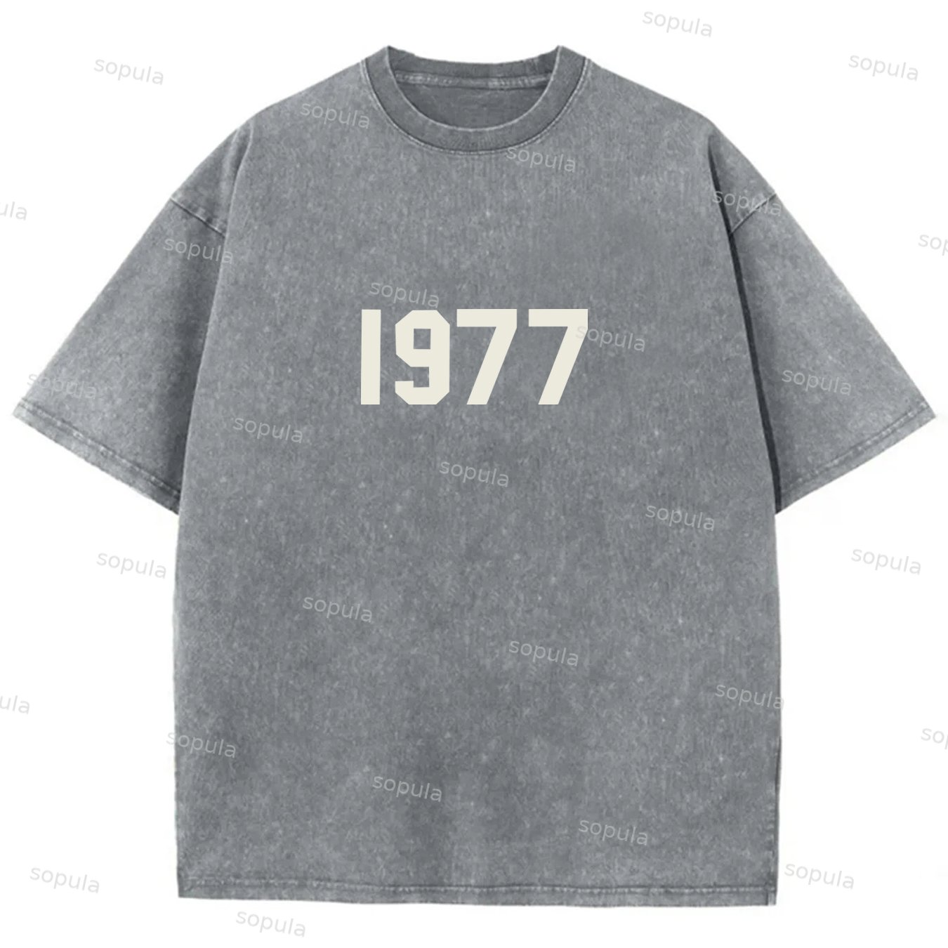Sopula Vintage Essential 1977 Graphic Acid Wash T-Shirt - SOPULA
