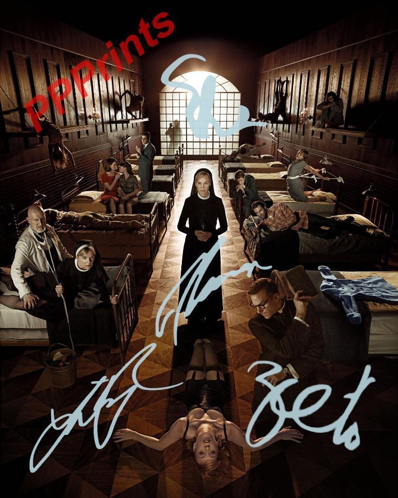AMERICAN HORROR STORY ASYLUM CAST SIGNED AUTOGRAPHED 10X8 REPRO Photo Poster painting PRINT