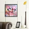 Disney Mickey And Minnie Alphabets-Full Round Diamond Painting 40*40CM