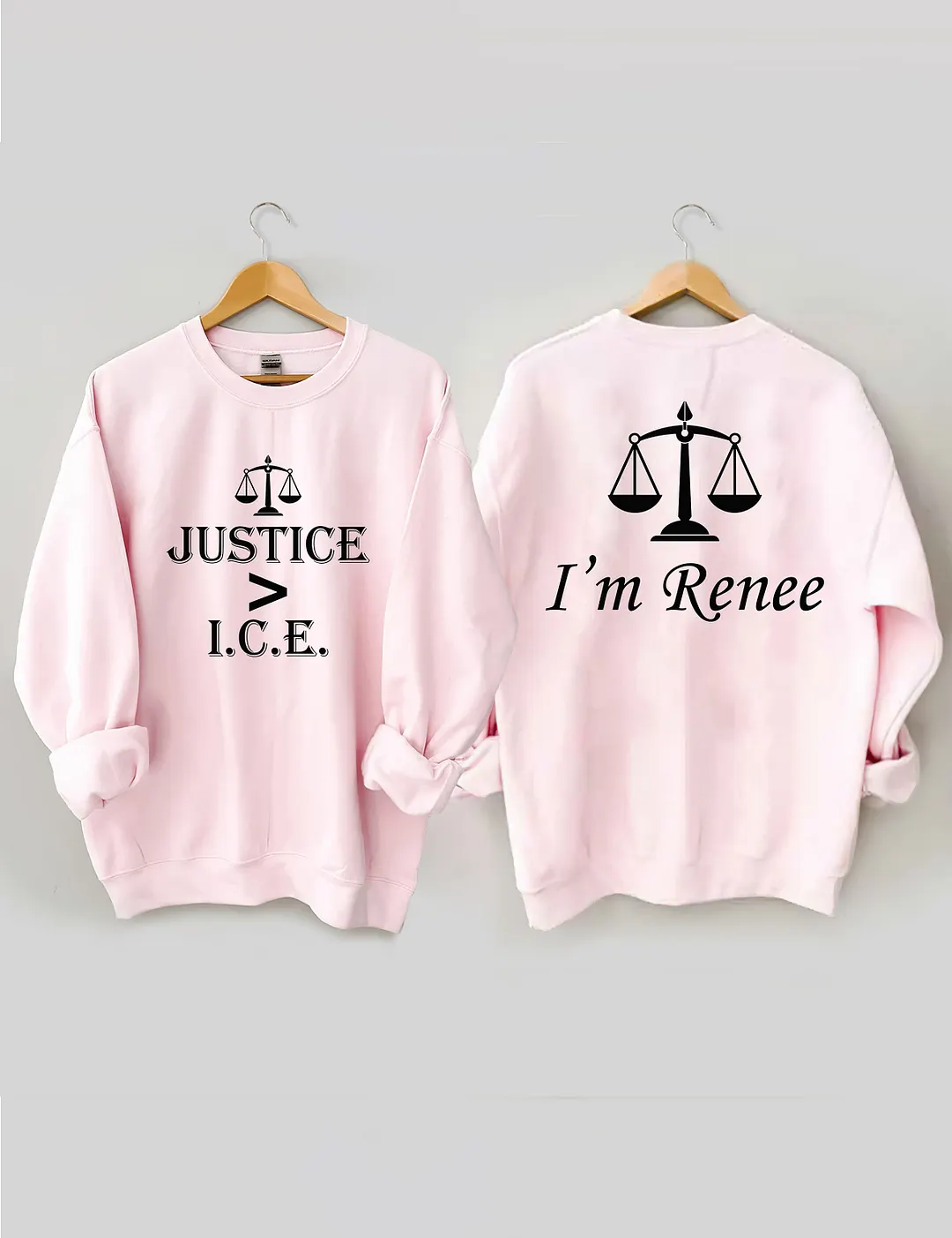 Justice Greater Than ICE Sweatshirt