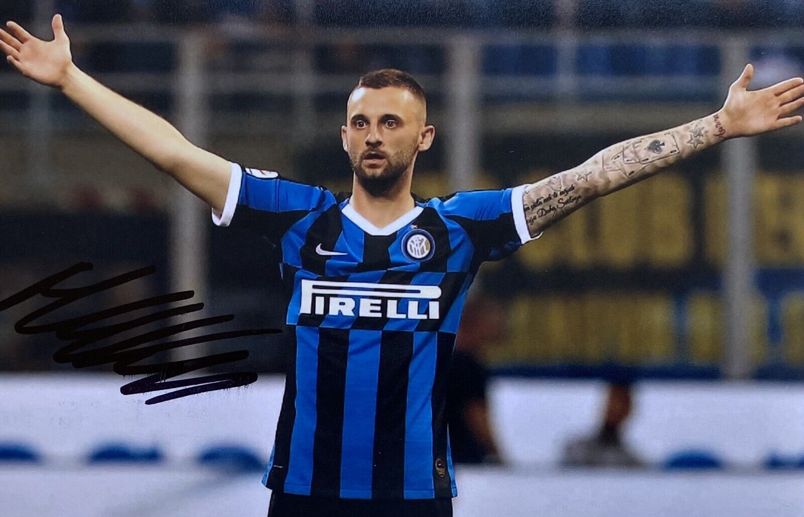 Marcelo Brozovic Genuine Hand Signed Inter Milan 6X4 Photo Poster painting, See Proof