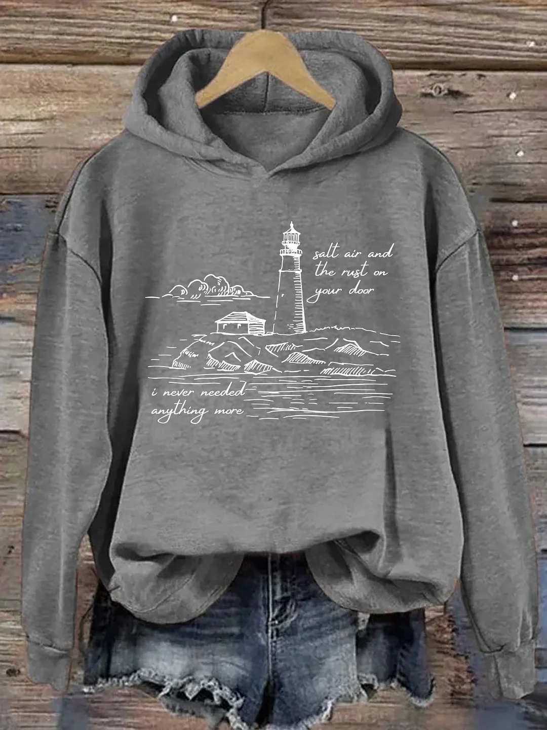 Salt Air And Rust  On Your Door Hoodie