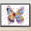 >SALE<5D DIY Partial Special Shaped Drill Diamond Painting Flower Butterfly 40x30cm