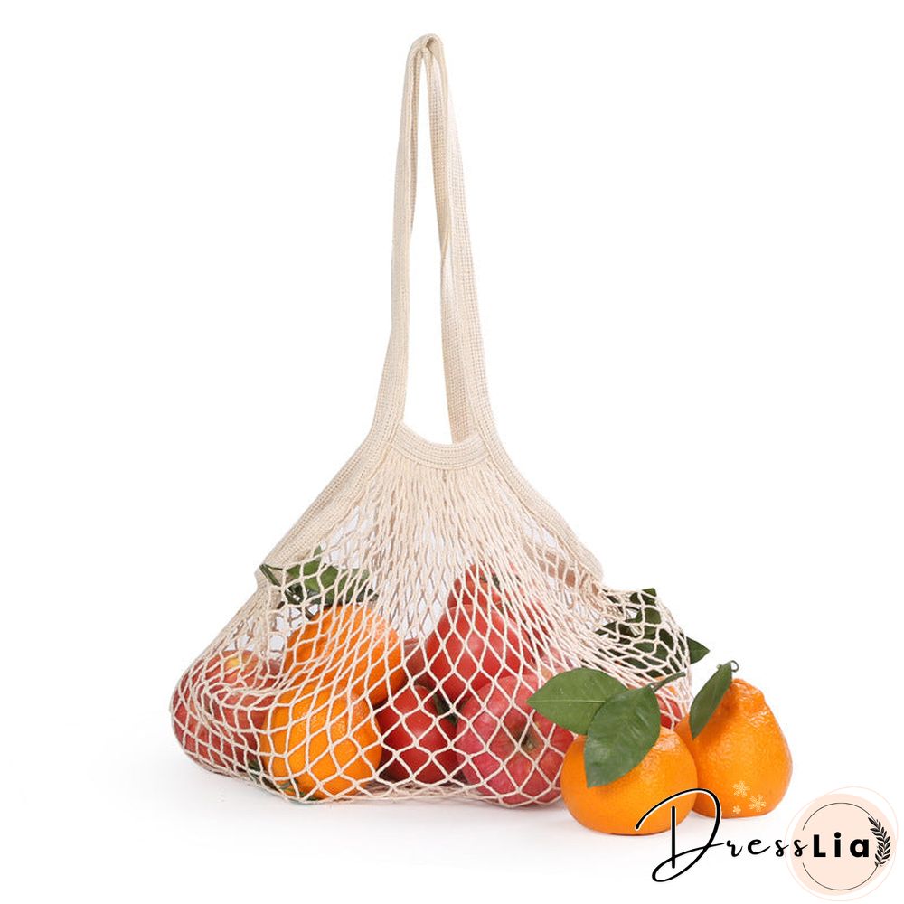 Eco Friendly Organic Fruit and Vegetable Mesh Net Grocery Tote Bag