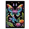 (US Local)50-Page A5 Butterfly Diamond Painting Diary NoteBook Holiday Birthday Gift