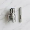 Water Pipe Wrench Thread for 1/2 & 3/4 & 1 Inch PVC/Plastic Pipes Drill Driven Plumbing Repair Kit Pipe Thread Cutting Tool Compatible for Electric Drill