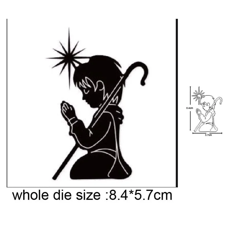 Metal Cutting Dies Cut Die Mold Nativity Ornament Decoration Scrapbooking Dies Craft Album Knife Mould Blade Punch Stencils Dies