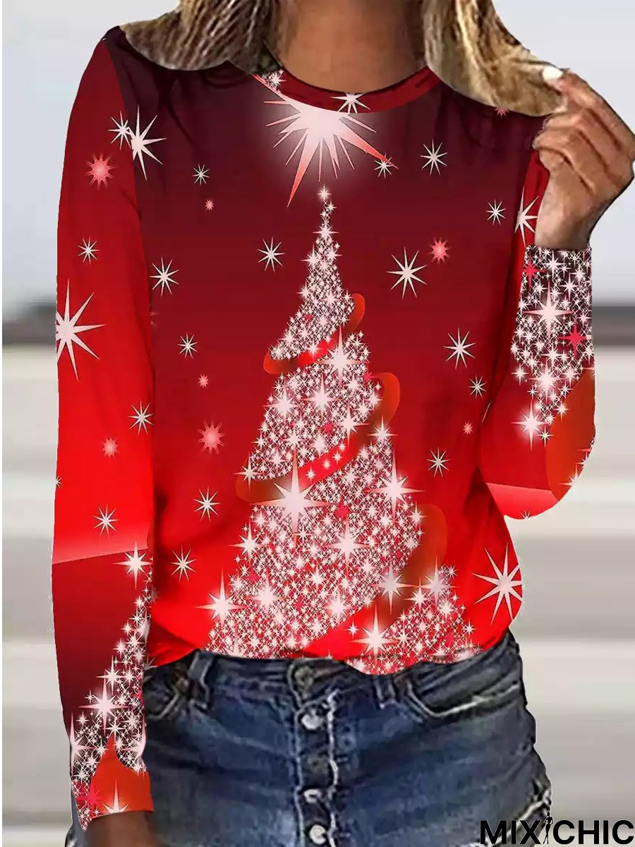 Christmas Crew Neck Regular Fit T-Shirt