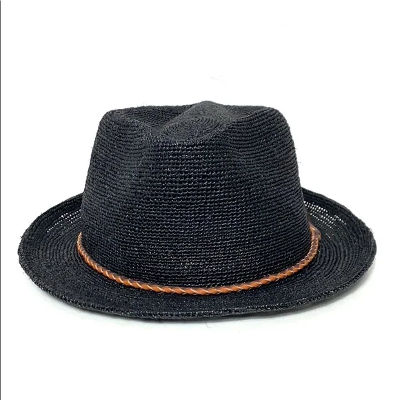 【Brad Pitt same style!】Can be rolls up for packing- Goorin Bros Morning Glory Raffia Straw Trilby Fedora