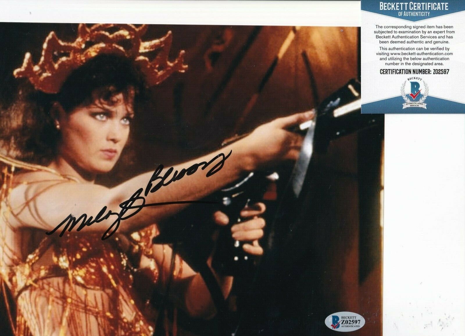 MELODY ANDERSON signed (THE FLASH) Gordon Firewalker 8X10 Photo Poster painting BECKETT Z02597