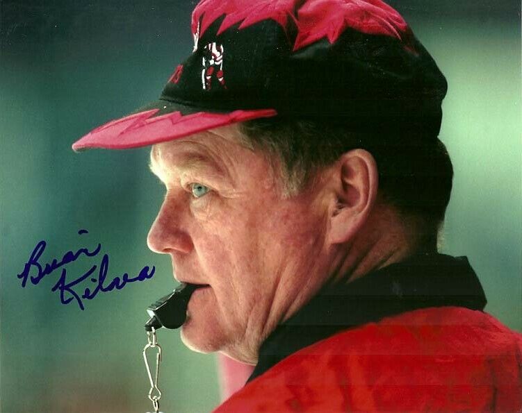 OTTAWA 67's LEGENDARY COACH BRIAN KILREA SIGNED 8x10 Photo Poster painting #1 HHOF EXACT PROOF!