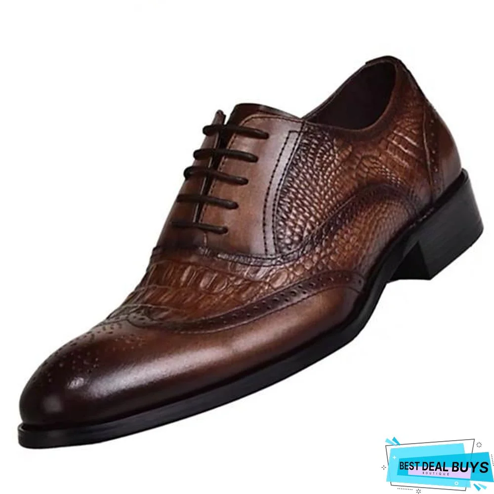 Men's Summer / Fall Daily Oxfords Pu Black / Brown