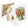 Butterfly Flower 5D DIY Partial Special Shaped Drill Diamond Painting With Frame Kit 17.2x17.2cm