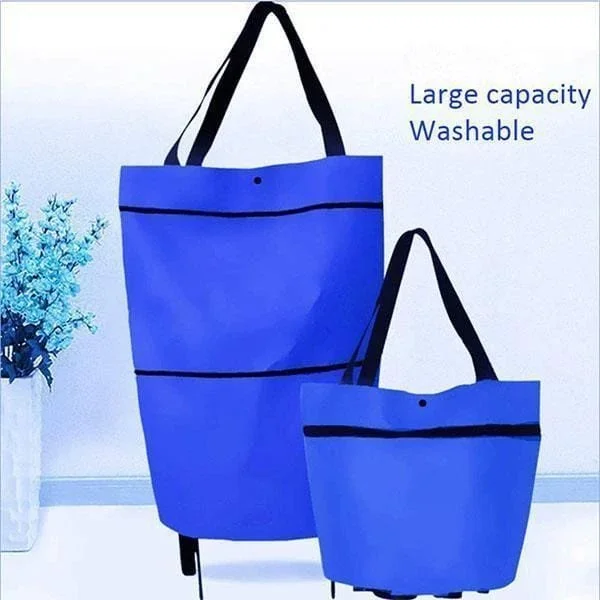 (❤️Mother's Day Sale 70% OFF)-Foldable Shopping Trolley Tote Bag