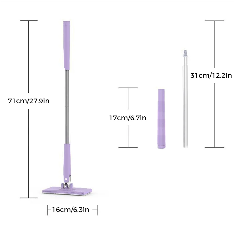 SAKER® Automatic Cloth Changing Mini Mop