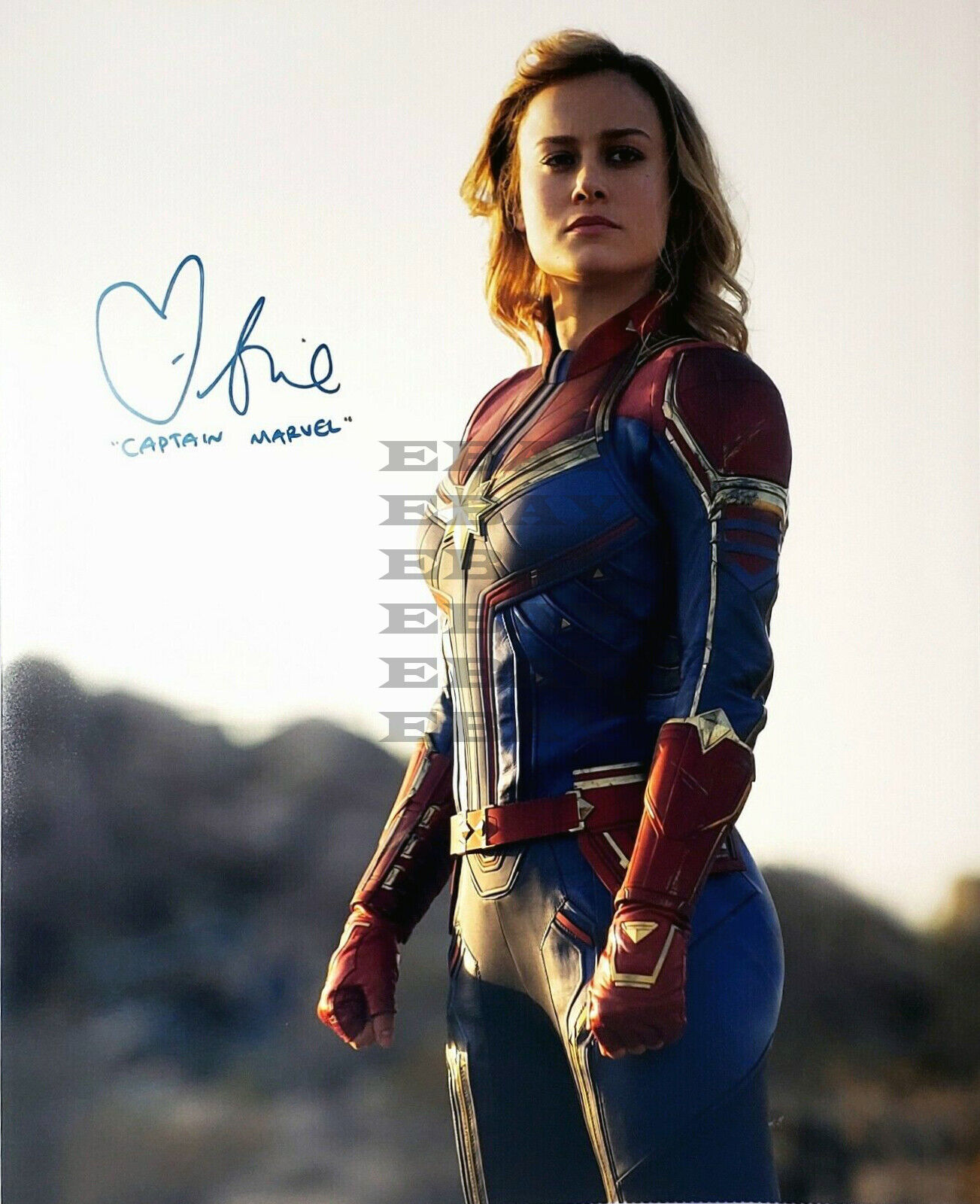 BRIE LARSON CAPTAIN MARVEL Autographed Signed 8x10 Photo Poster painting Reprint