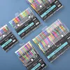 12/18/24/36/48 Color Pens Set 0.8mm Neon Gel Pen School Season Student Office Stationery Highlighters Package