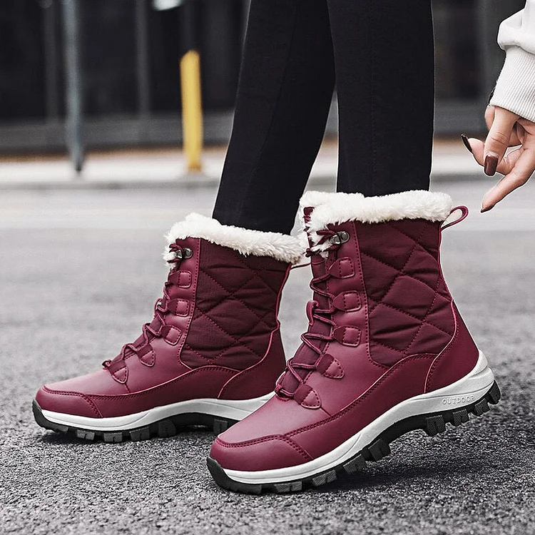 Ladies Outdoor Winter  Snow Ankle Boots shopify Stunahome.com
