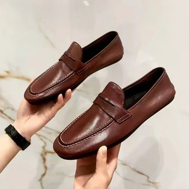 Horsehide Goodyear Business Vintage Loafers Leather Shoes