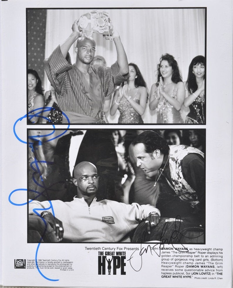 The GREAT WHITE HYPE Cast Signed Photo Poster painting x2 Damon Wayans & Jon Lovitz wcoa