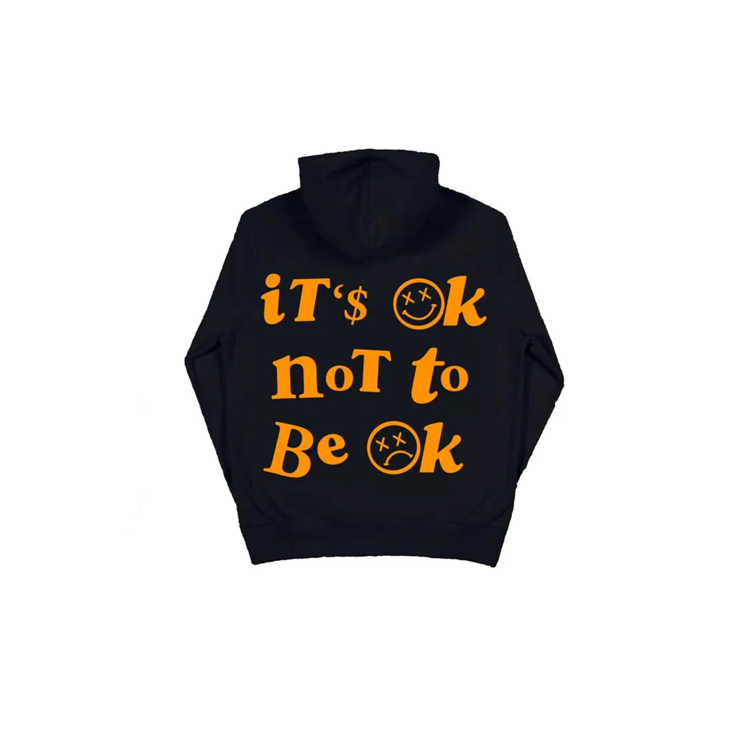 IT'S OK NOT TO BE OK - Black/Orange