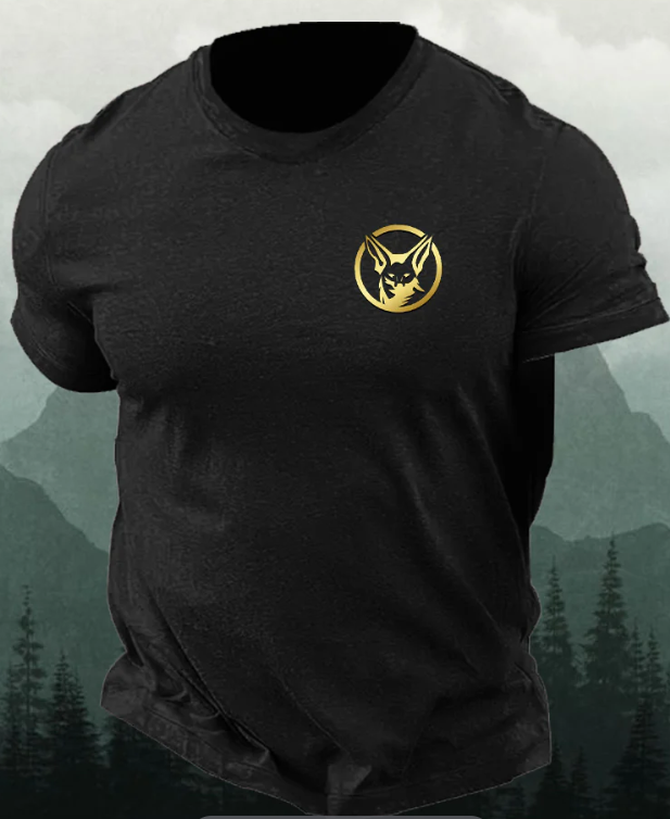 Men's Gold Version Forest Fox Short-Sleeved Shirt