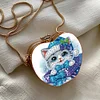 Katze DIY Diamond Painting Umhängetasche für Münzen Lippenstift Kopfhörer Geschenke