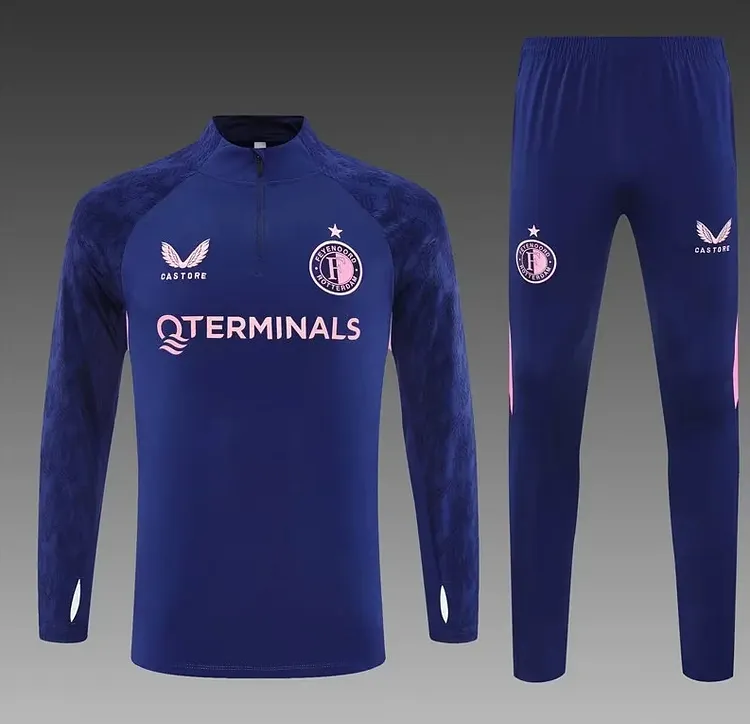 Feyenoord royal blue training suit for the 2025-26 new season