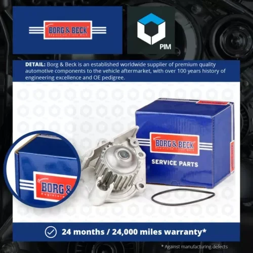 Water Pump fits MG MGZR 120, 160 1.8 01 to 05 Coolant B&B PEB102510 PEB102510L Parts
