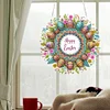 DIY Easter Egg Wreath Acrylic Special Shape Diamond Painting Hanging Pendant