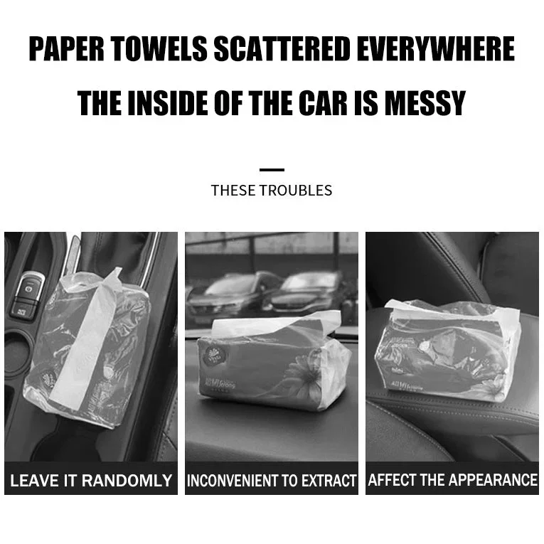 Car Nappa Leather Tissue Box