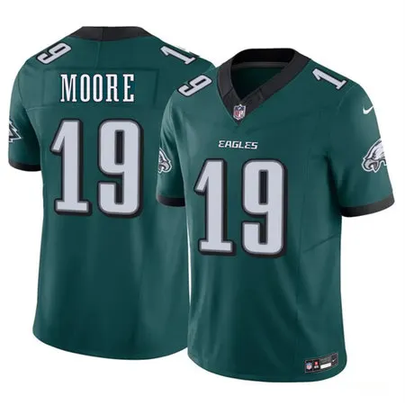 Youth Philadelphia Eagles #19 Elijah Moore Green 2026 F.U.S.E. Vapor Untouchable Limited Stitched Football Jersey