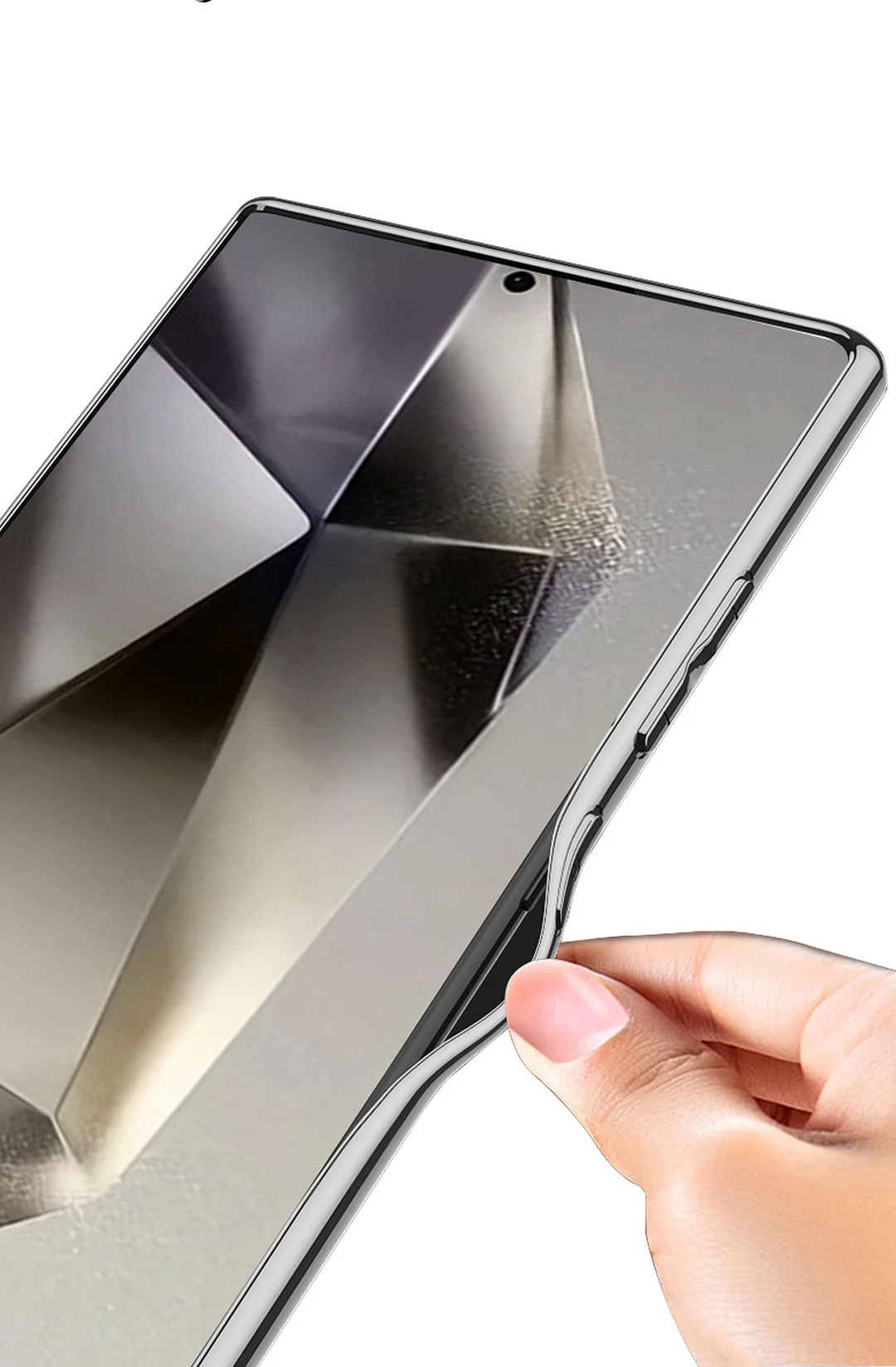 Suitable for S24/23 electroplated plain leather holder mobile phone protective case