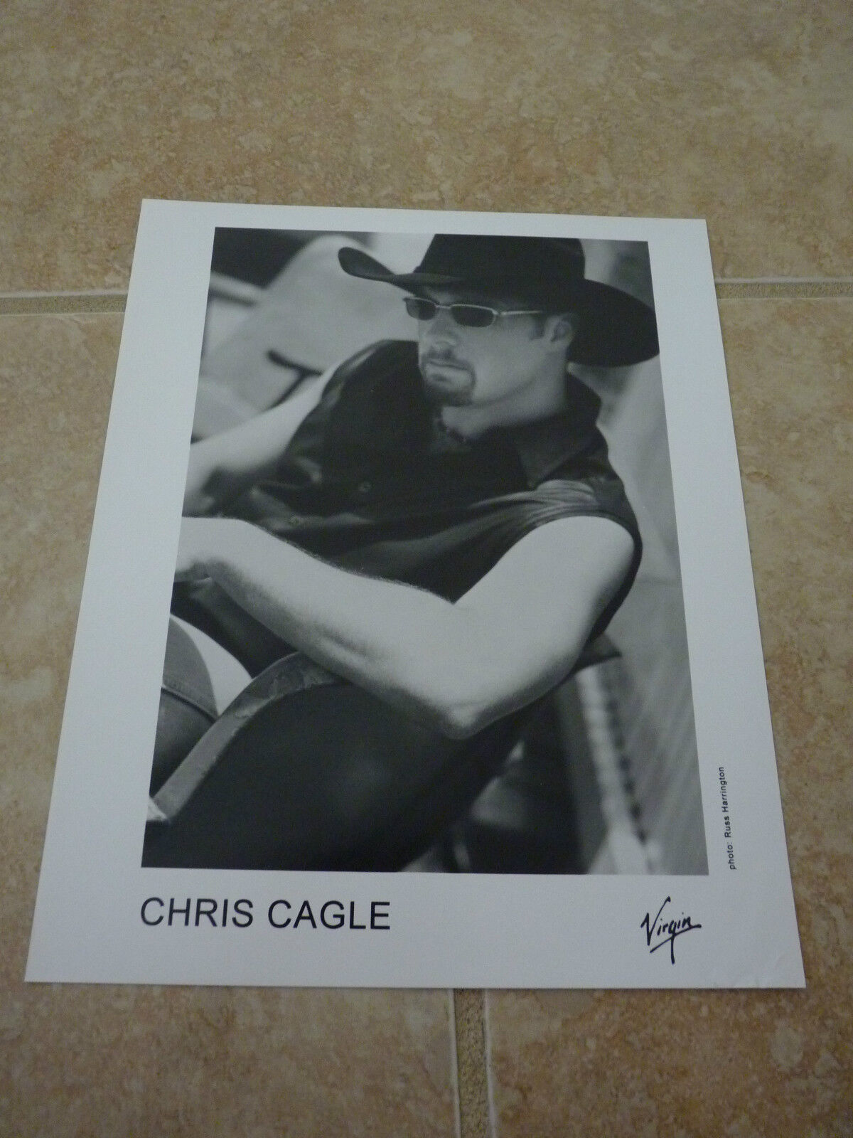 Chris Cagle 8x10 B&W Publicity Picture Promo Photo Poster painting