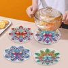 4 Stück Schneeflocke Diamant Kunst Untersetzer Kits für Home Party und Urlaub Dekorationen