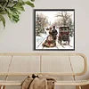 (40*40cm)Christmas Snow Scene - Full Round Drill Diamond Painting