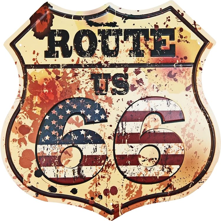 U.S. - Tin Signs/Wooden Signs - Still Life Series - 12*12 inches (shield)