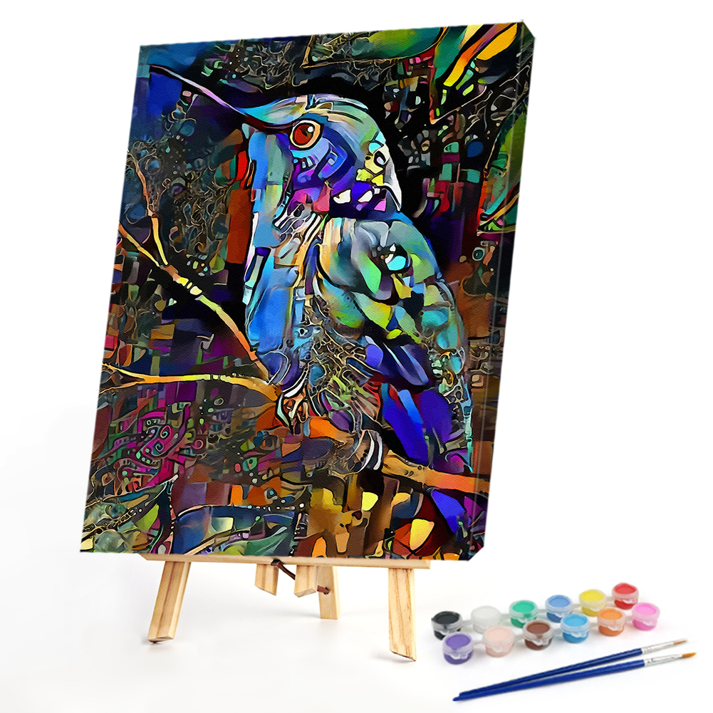 

40*50CM - Paint By Numbers - Psychedelic Bird, 501 Original