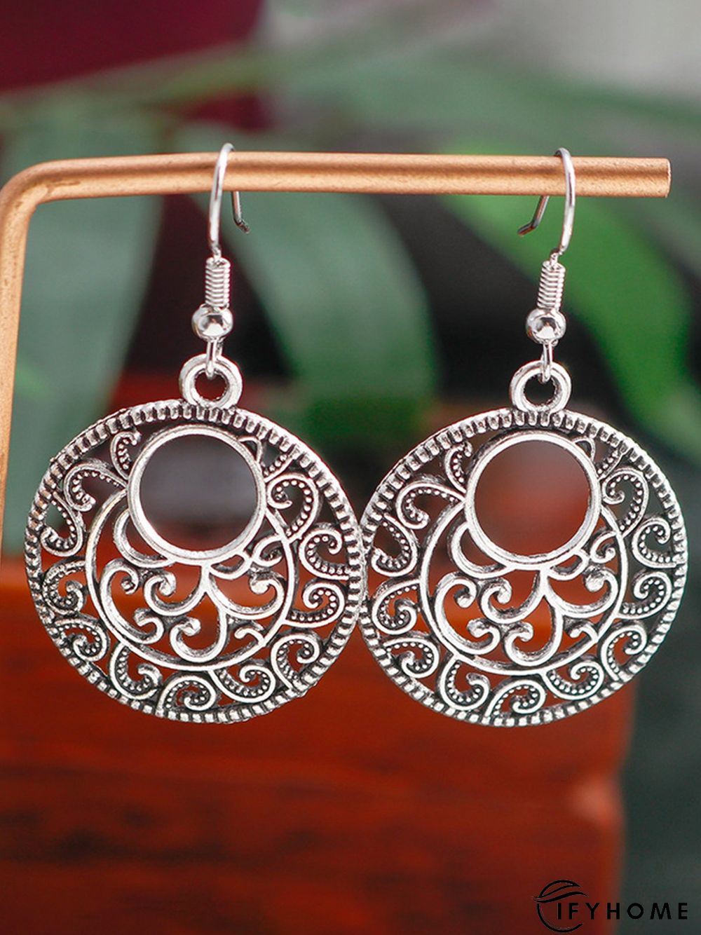 Boho Openwork Ethnic Pattern Earrings Vintage Jewelry | IFYHOME
