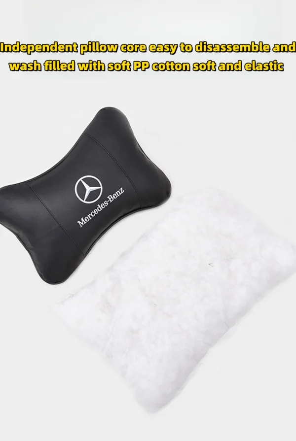 Car Genuine Leather Neck Pillow