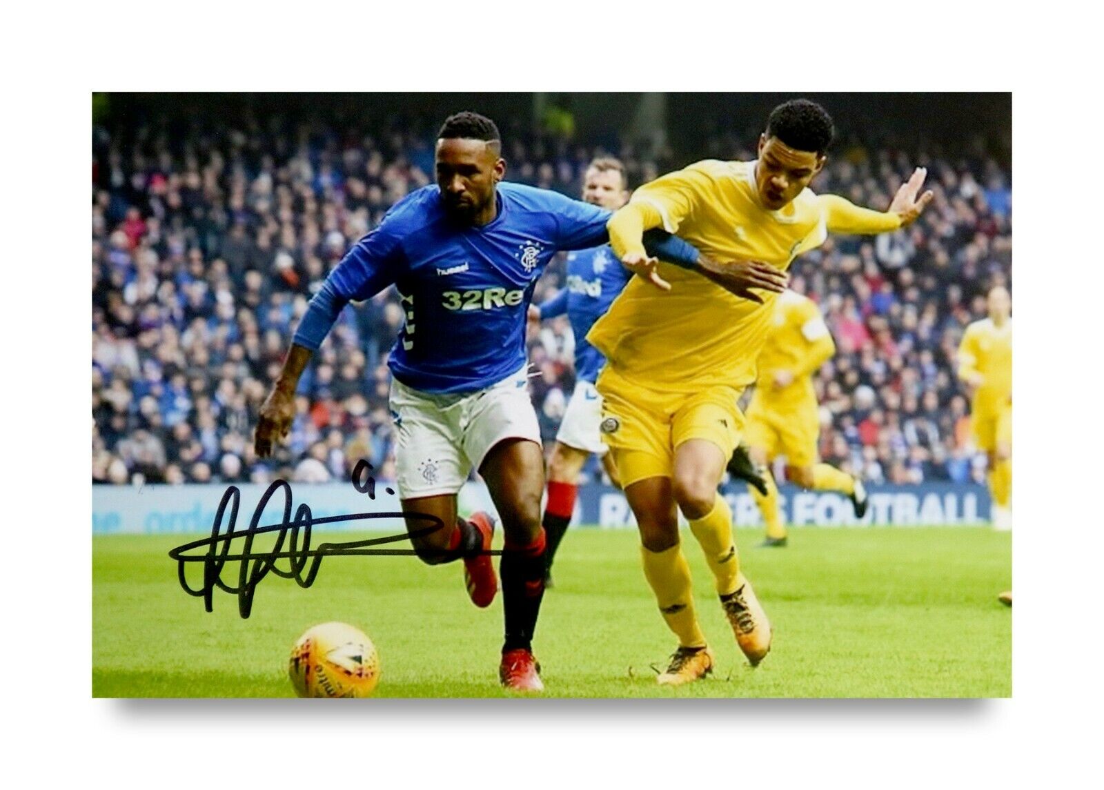 Jermain Defoe Signed 6x4 Photo Poster painting Glasgow Rangers Tottenham Hotspur Autograph + COA