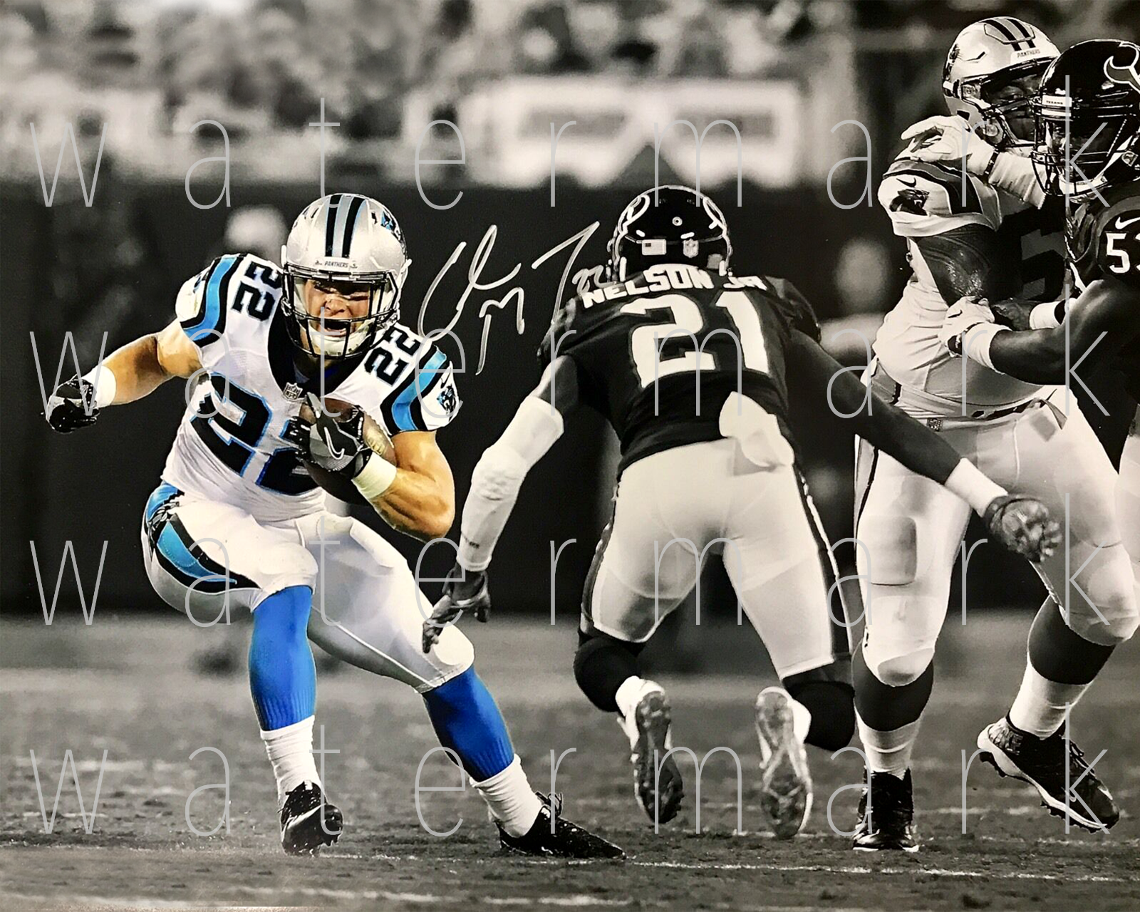 Christian McCaffrey NFL Football signed 8X10 print Photo Poster painting poster autograph RP