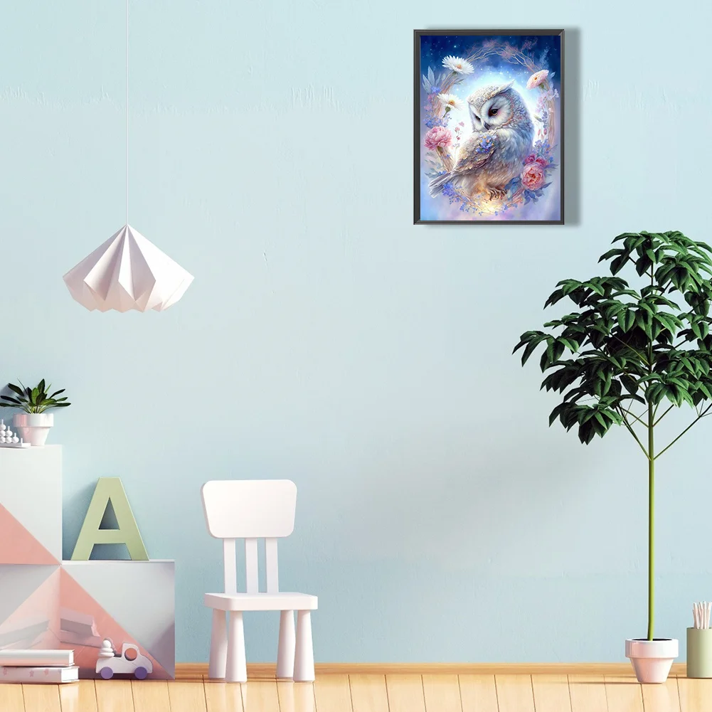 Diamond Painting - Full Round Drill - Owl(30*40cm)